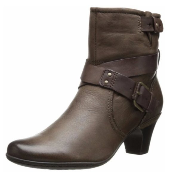Cobb Hill Sienna Leather Ankle Boot, Stone US 7 - Picture 1 of 5